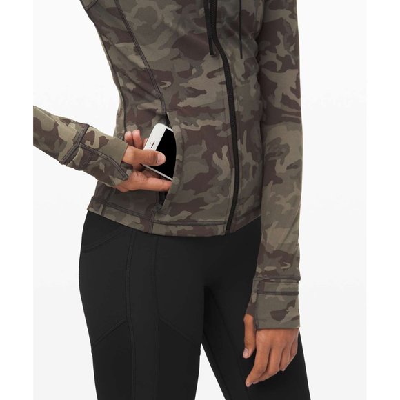 Lululemon Hooded Define Jacket Nulu Incognito Camo Multi Gator Green C6 - Picture 5 of 7